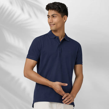 Nova Combed Cotton Polo T-shirts Midnight Blue