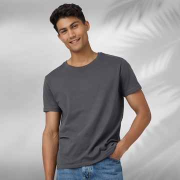 Pace Combed Cotton T-shirts Anchor Grey
