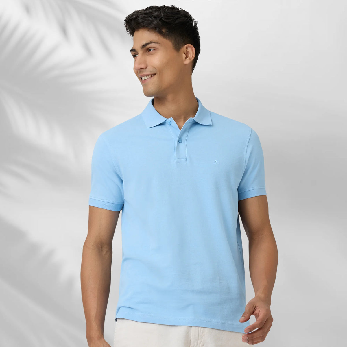 Nova Combed Cotton Polo T-shirts Sky Blue