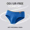 Traq Silver Cotton Briefs Horizon Blue