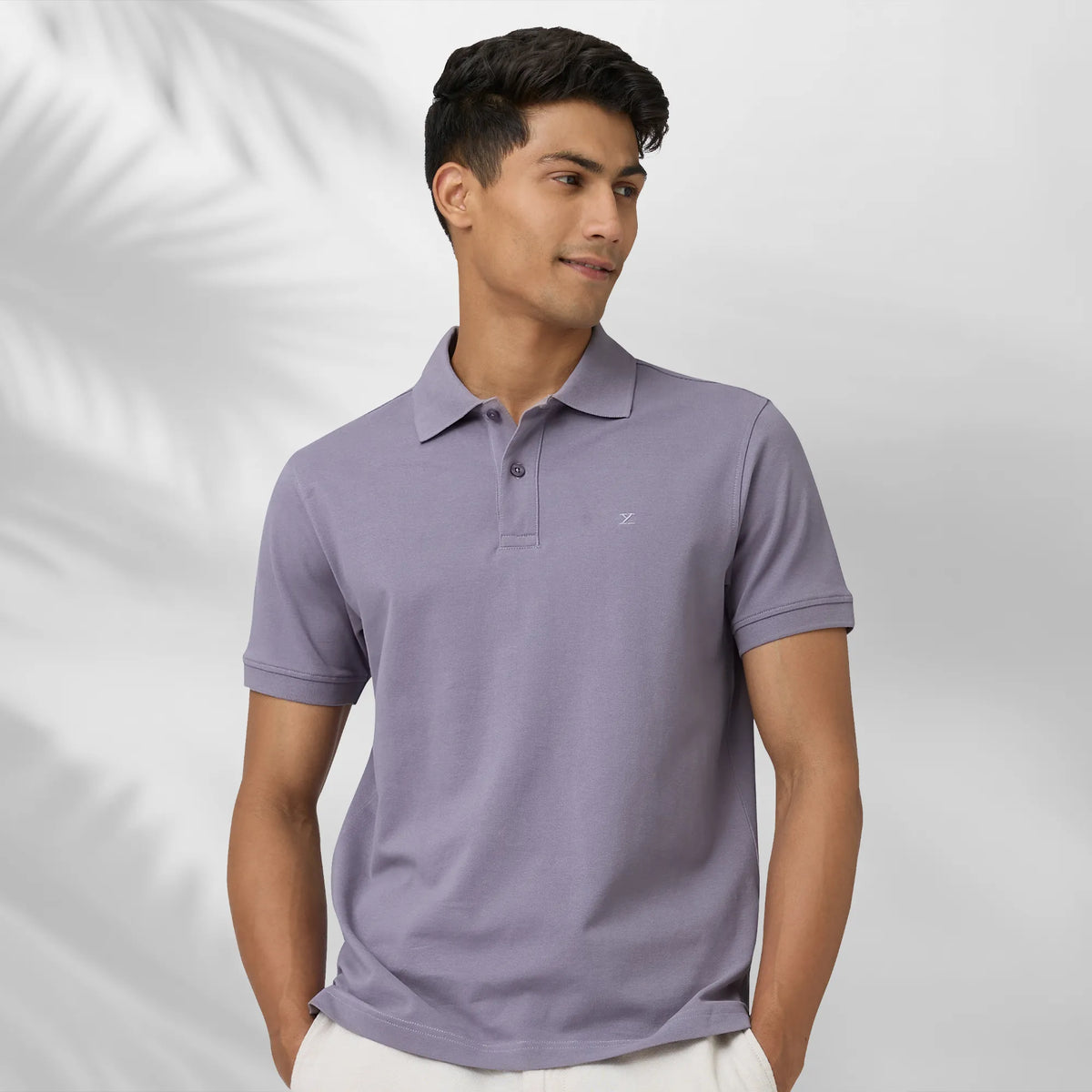 Nova Combed Cotton Polo T-shirts Misty Lilac