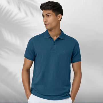 Nova Combed Cotton Polo T-shirts Isle Blue