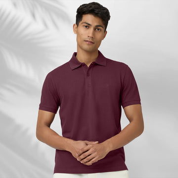Nova Combed Cotton Polo T-shirts Merlot Maroon