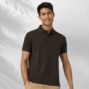 Nova Combed Cotton Polo T-shirts Mocha Brown
