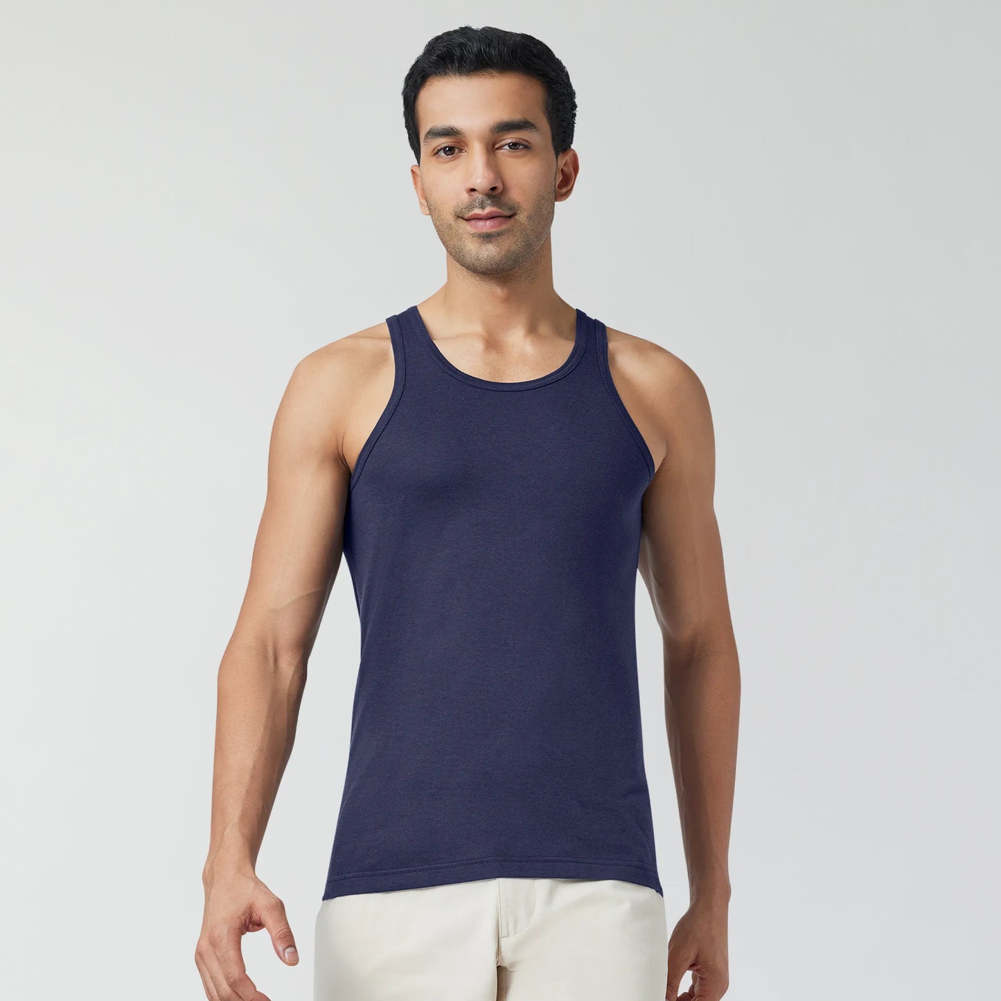 Ace Modal-Cotton Vest Midnight Blue