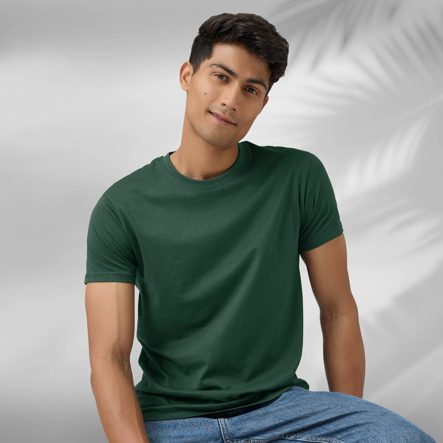 Pace Combed Cotton T-shirts Pine Green