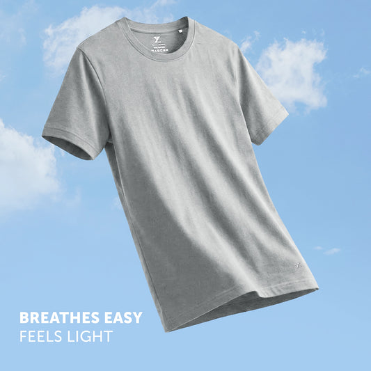 Pace Combed Cotton T-shirts Frost Grey