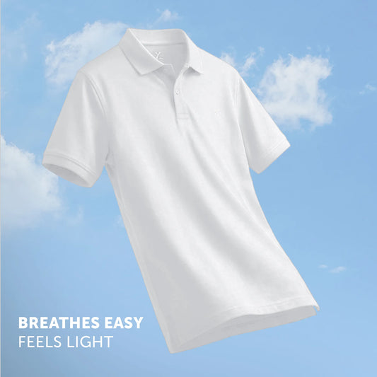Nova Combed Cotton Polo T-shirts Polar White