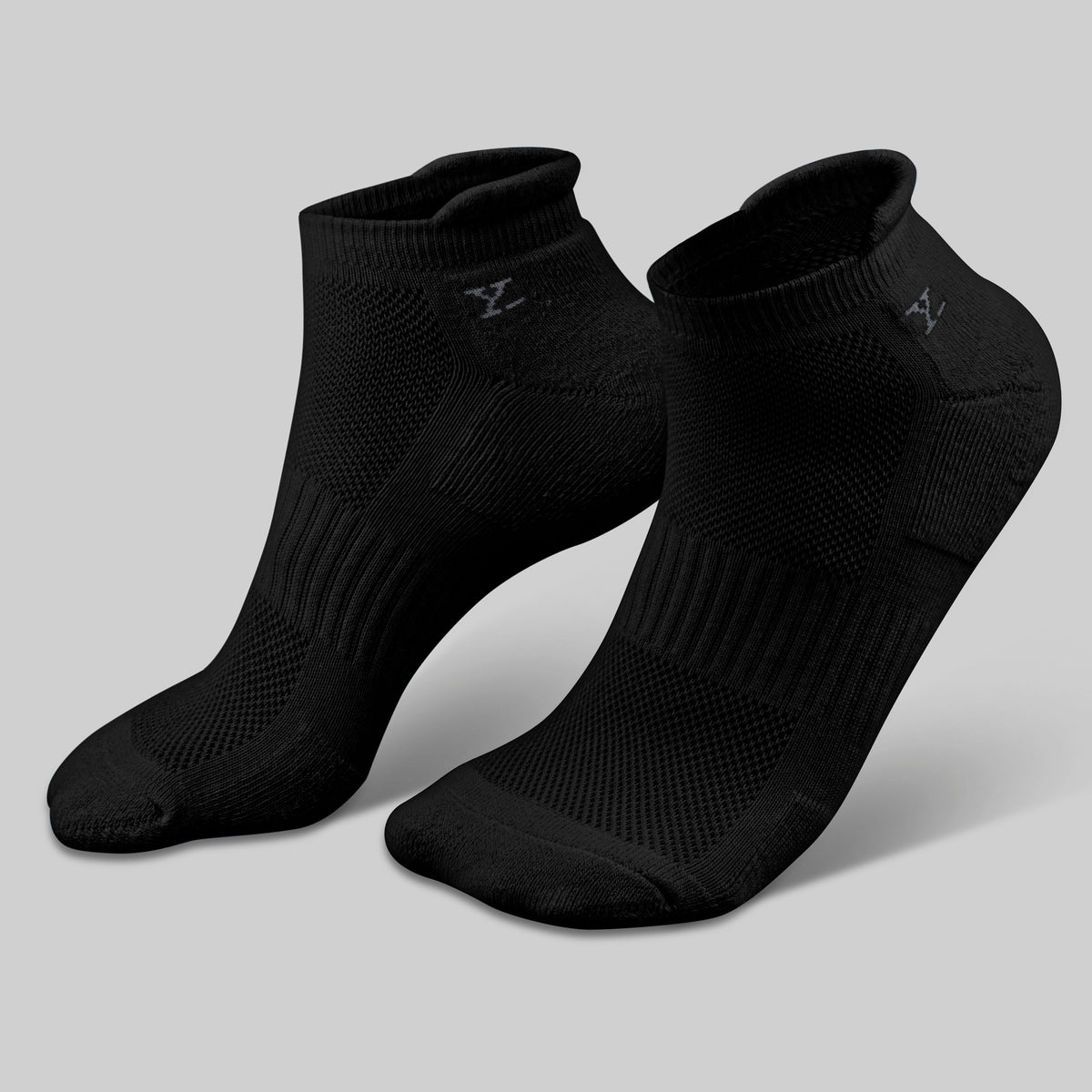 Uno Cotton Stretch Blend Socks Pitch Black - XYXX Crew