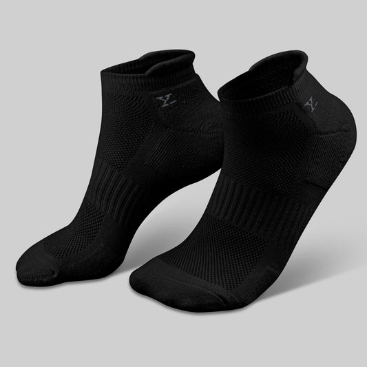 Uno Cotton Stretch Blend Socks Pitch Black - XYXX Crew