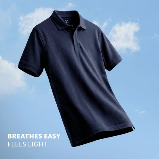 Nova Combed Cotton Polo T-shirts Midnight Blue
