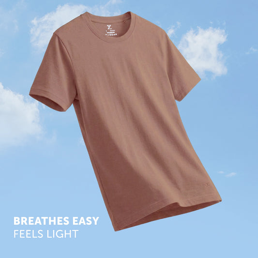 Pace Combed Cotton T-shirts Brown Latte