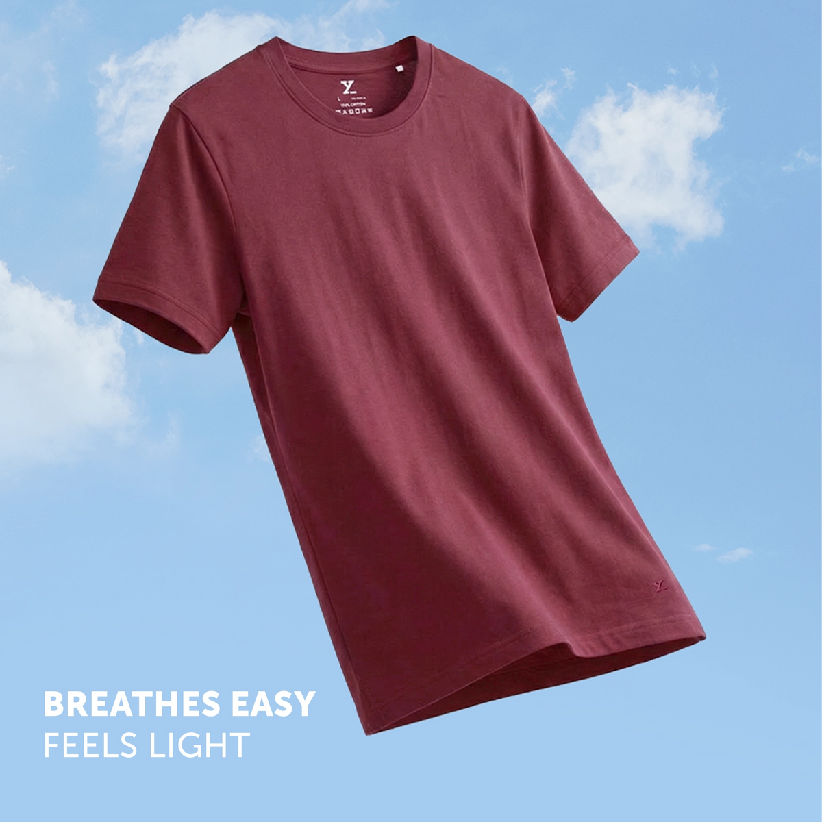 Pace Combed Cotton T-shirts Merlot Maroon