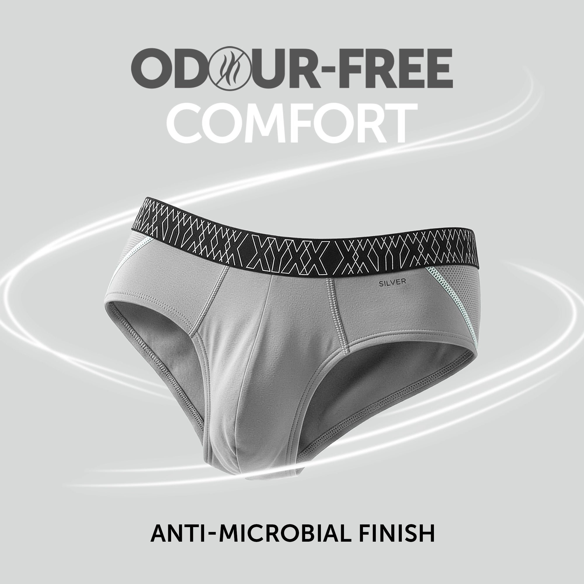 Sprint Cotton Stretch Briefs Opal Grey