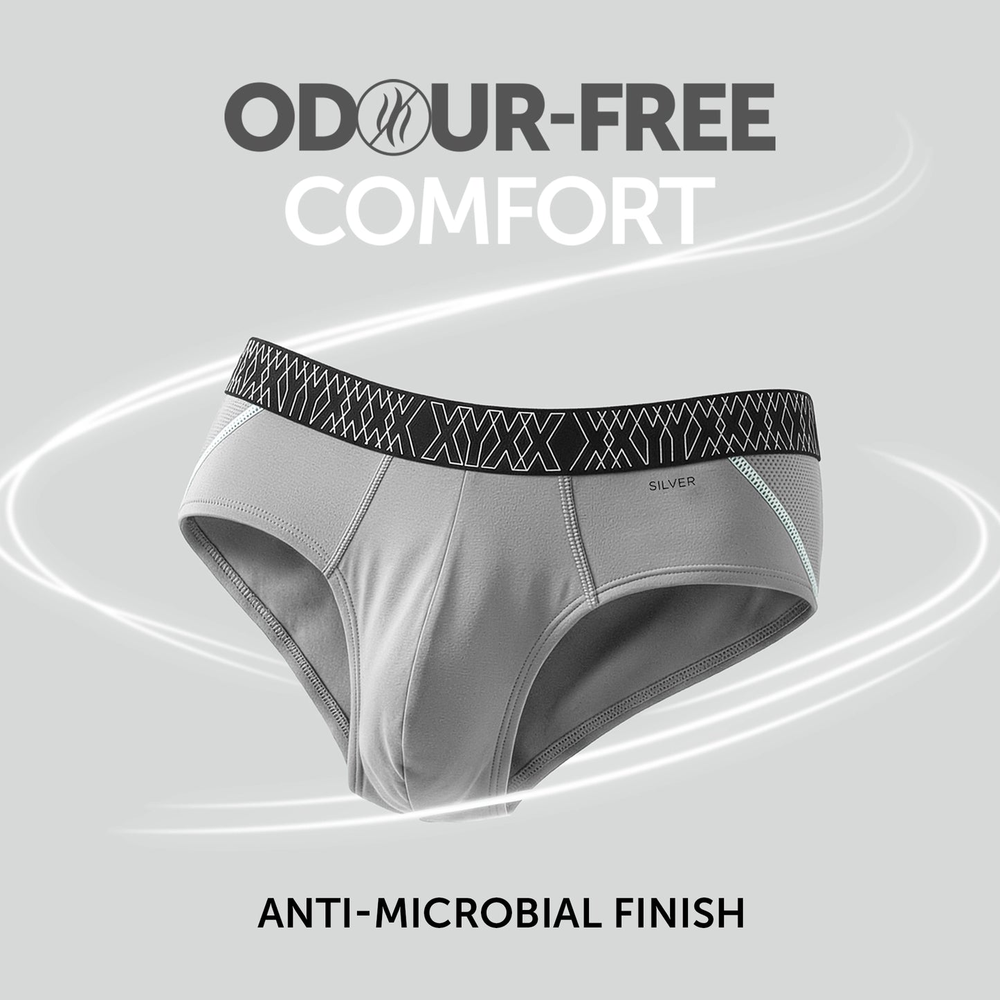 Sprint Cotton Stretch Briefs Opal Grey