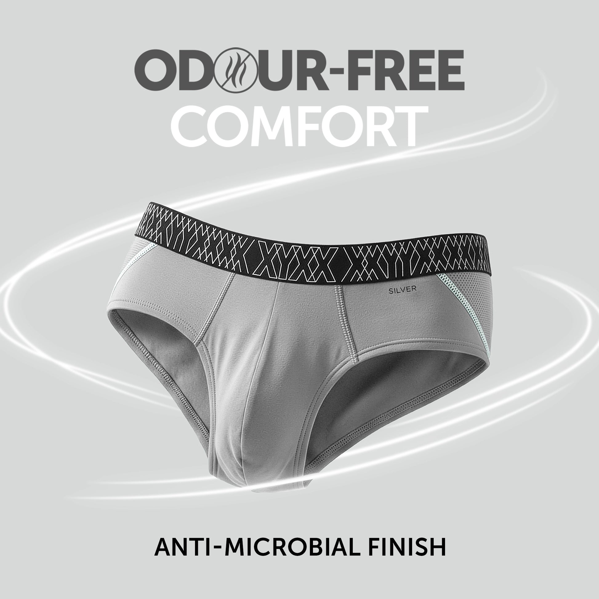 Sprint Cotton Stretch Briefs Opal Grey