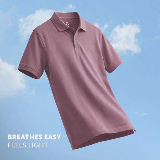 Nova Combed Cotton Polo T-shirts Rose Blush