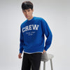 Crew Oversized Round Neck Sweatshirt - Campus Blue