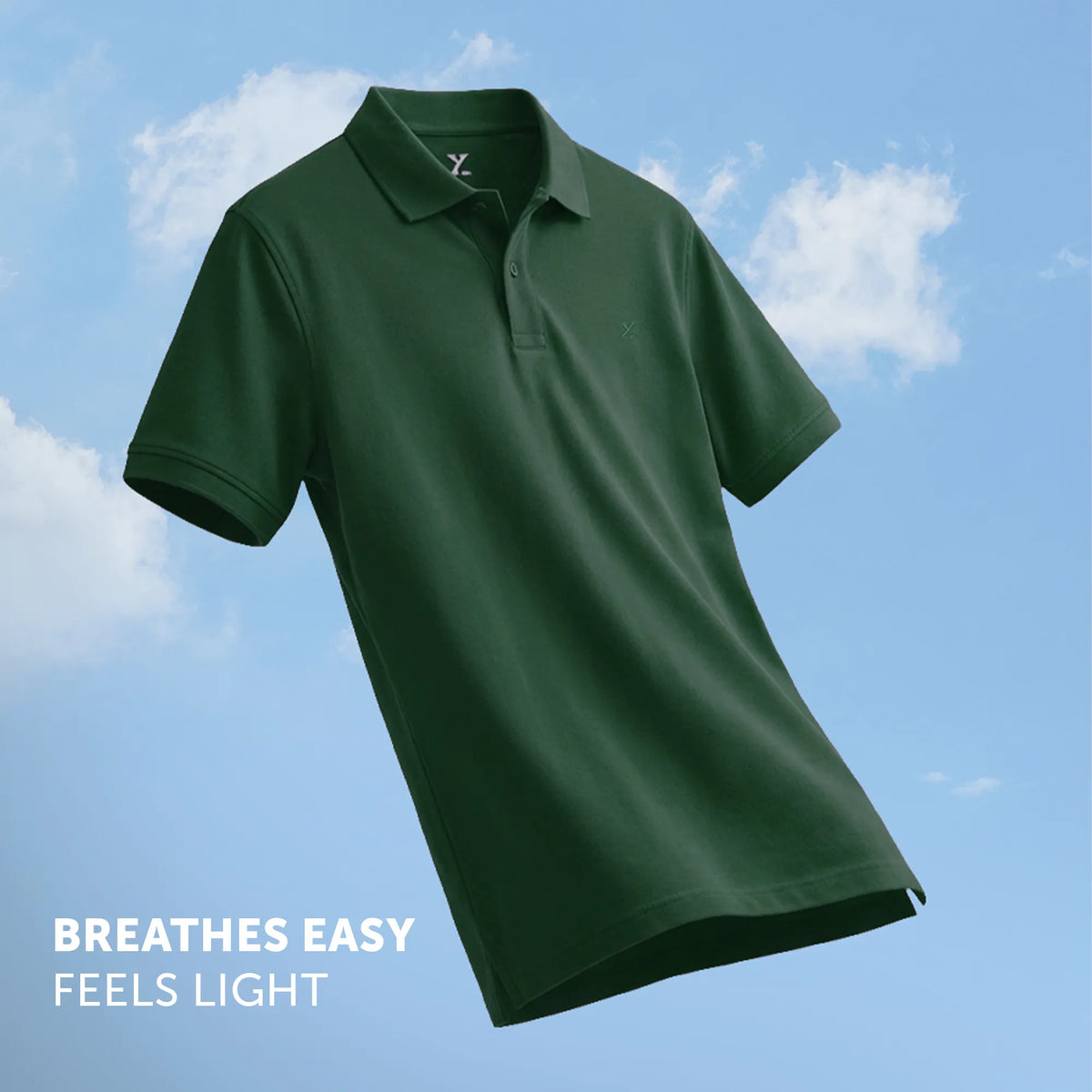 Nova Combed Cotton Polo T-shirts Basil Green