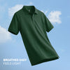 Nova Combed Cotton Polo T-shirts Basil Green