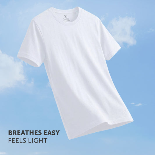 Pace Combed Cotton T-shirts Polar White