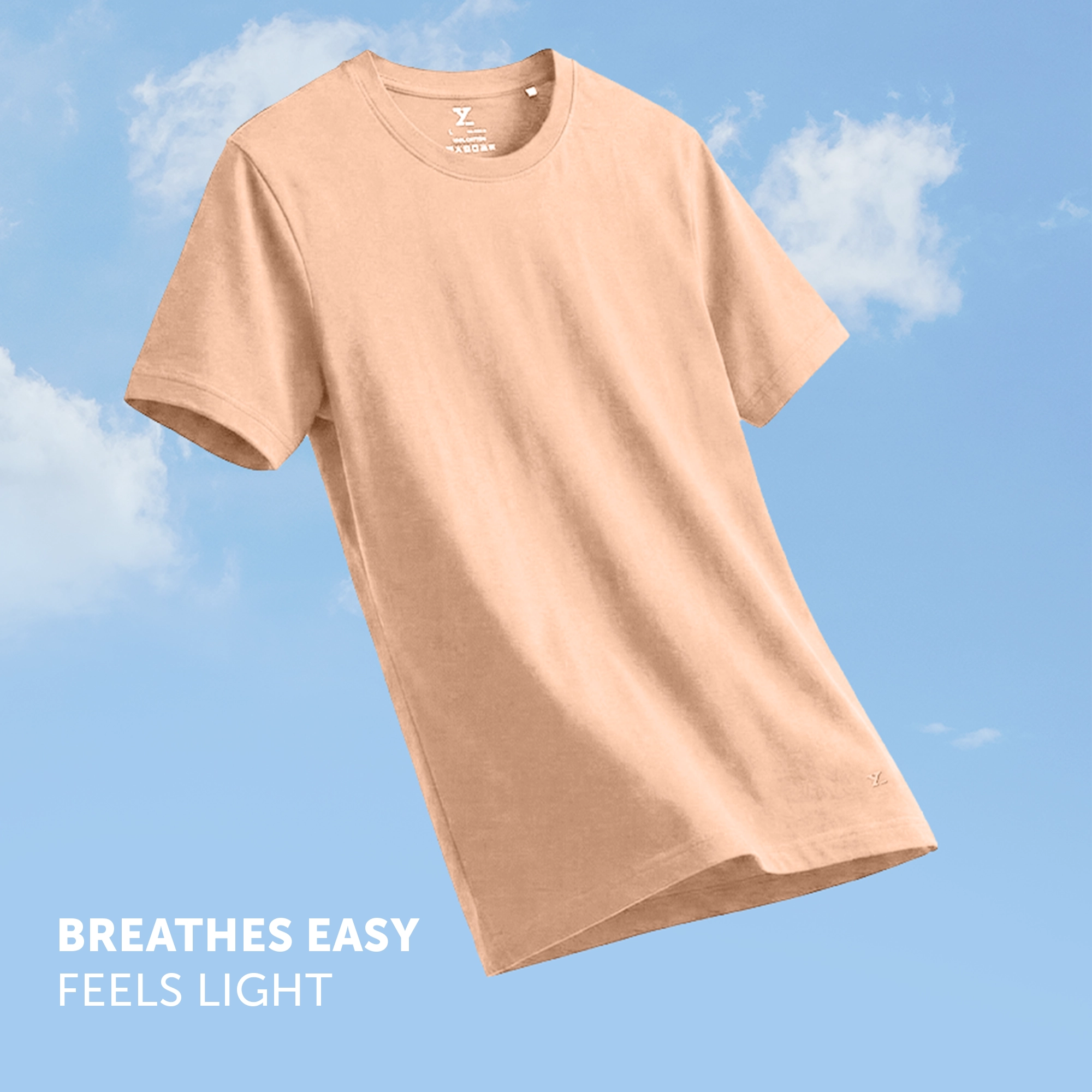 Pace Combed Cotton T-shirts Peach Blush