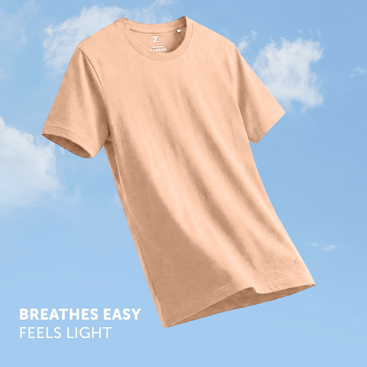 Pace Combed Cotton T-shirts Peach Blush
