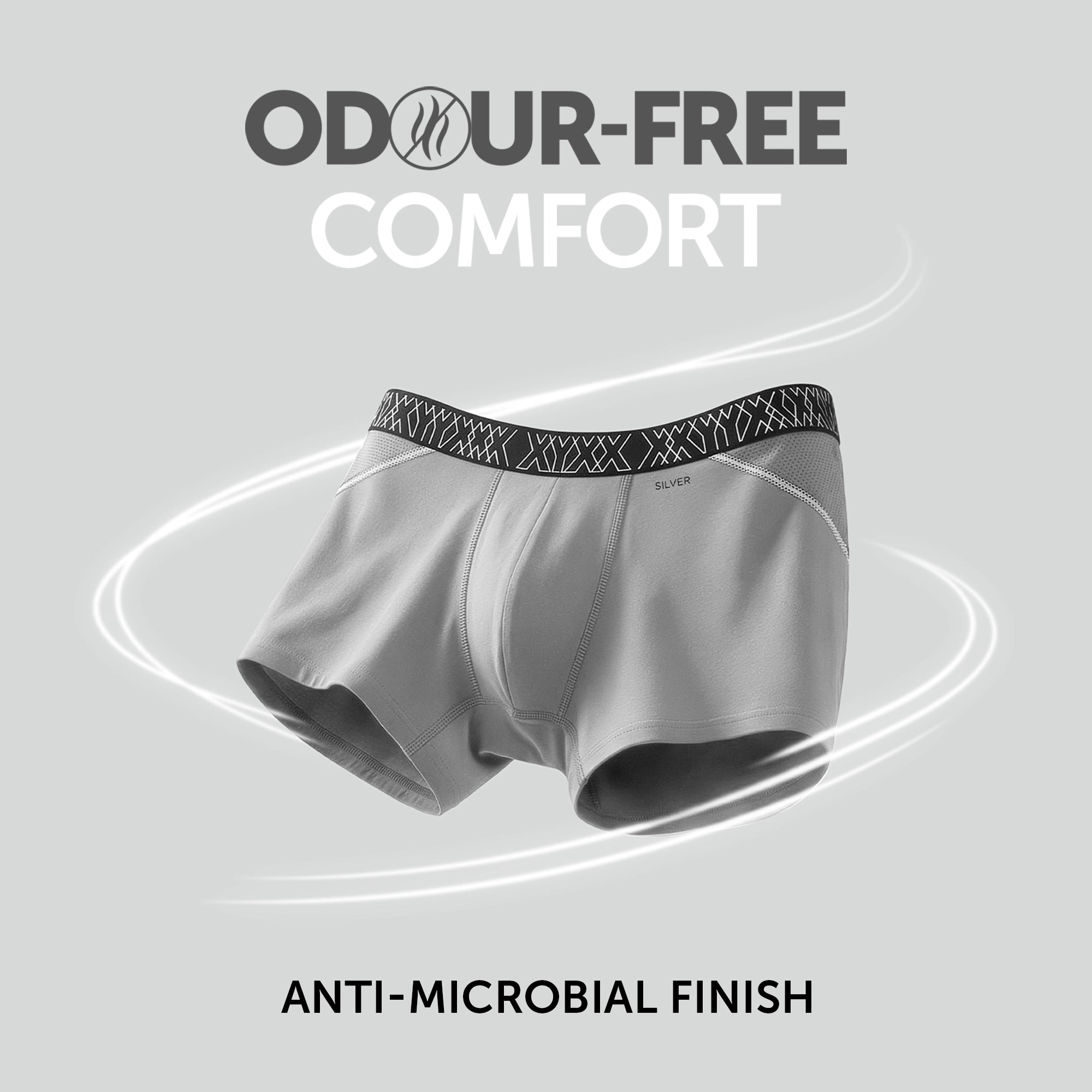Sprint Cotton Stretch Trunks Opal Grey