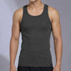 Nova Round Neck Racer Back Vest Graphite Grey