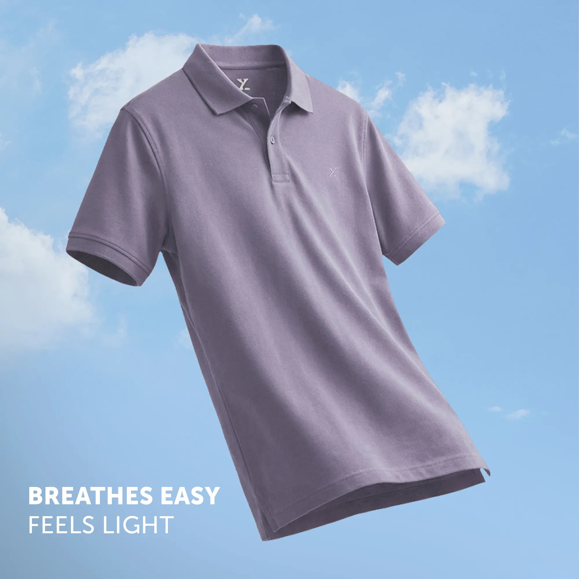 Nova Combed Cotton Polo T-shirts Misty Lilac