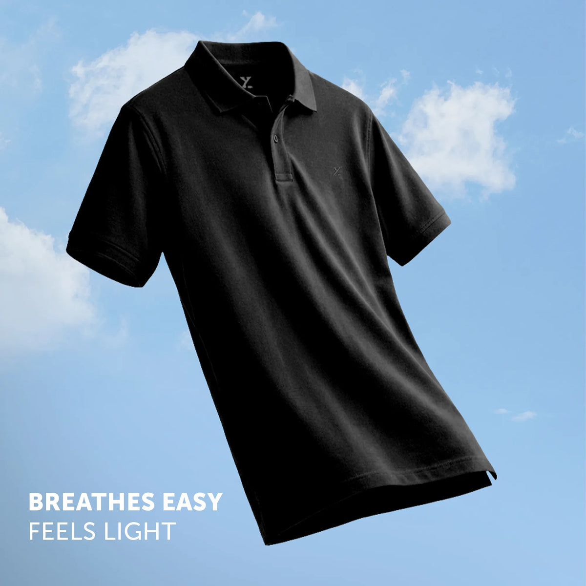 Nova Combed Cotton Polo T-shirts Pitch Black