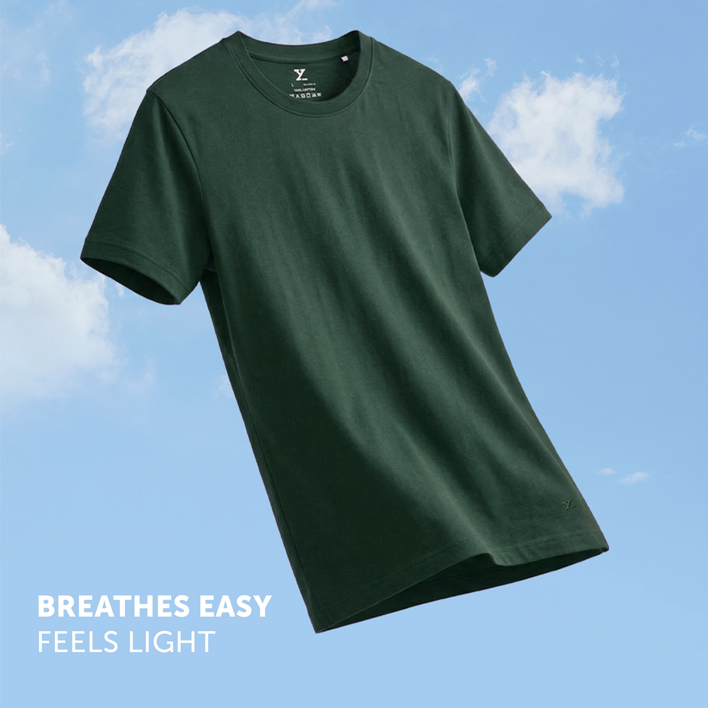 Pace Combed Cotton T-shirts Pine Green