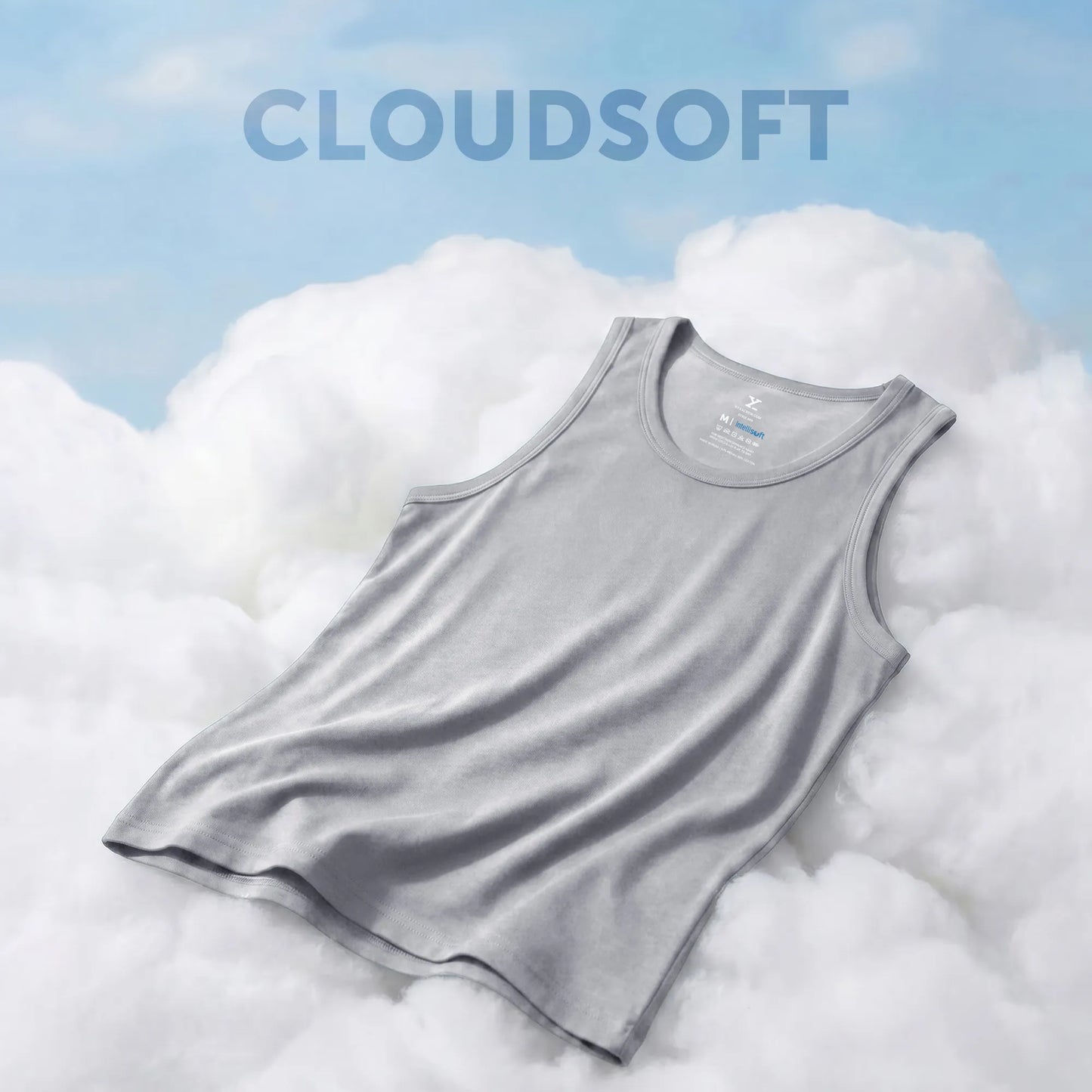 Ace Modal-Cotton Vest Frost Grey