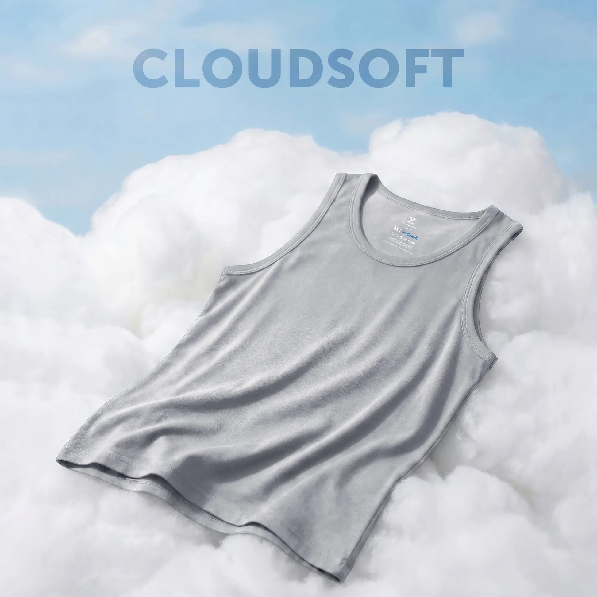 Ace Modal-Cotton Vest Frost Grey