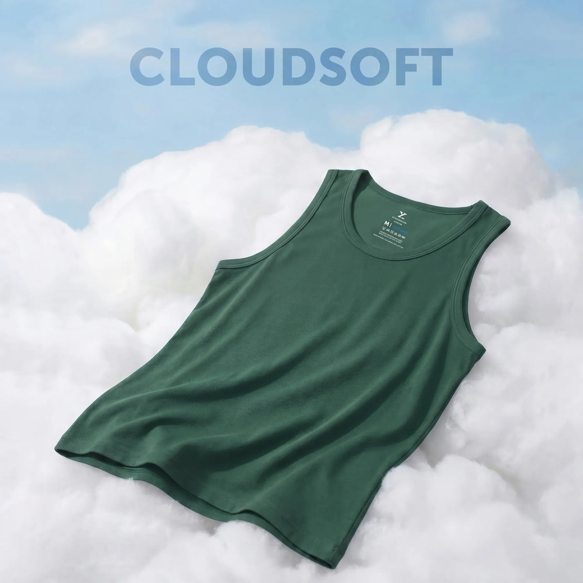 Ace Modal-Cotton Vest Forest Green