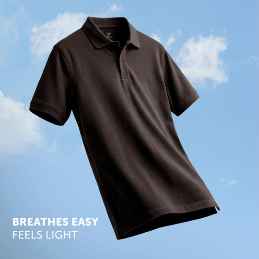 Nova Combed Cotton Polo T-shirts Mocha Brown