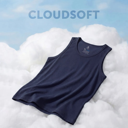 Ace Modal-Cotton Vest Midnight Blue