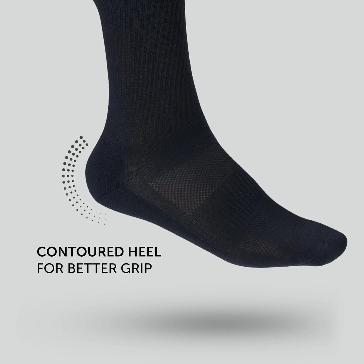 Crew-Length Socks - Pitch Black