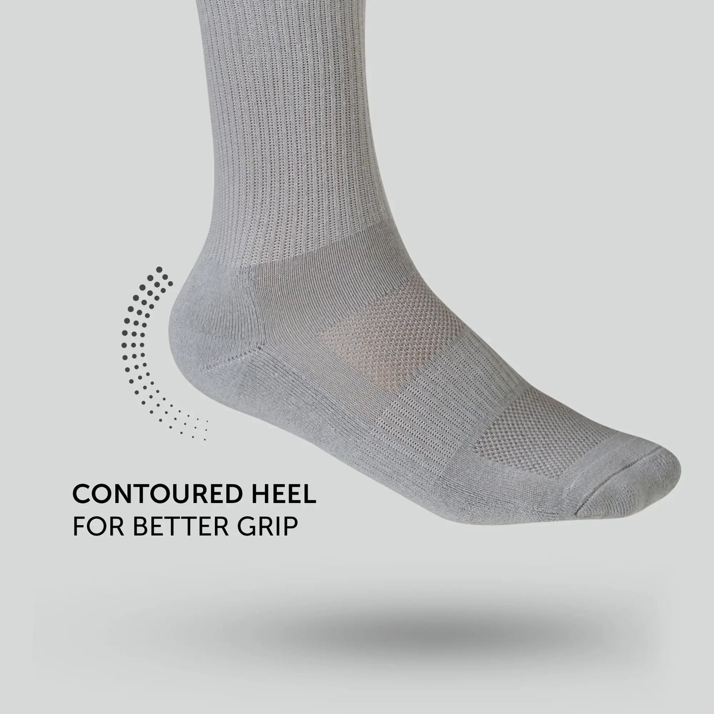 Crew-Length Socks - Cement Grey