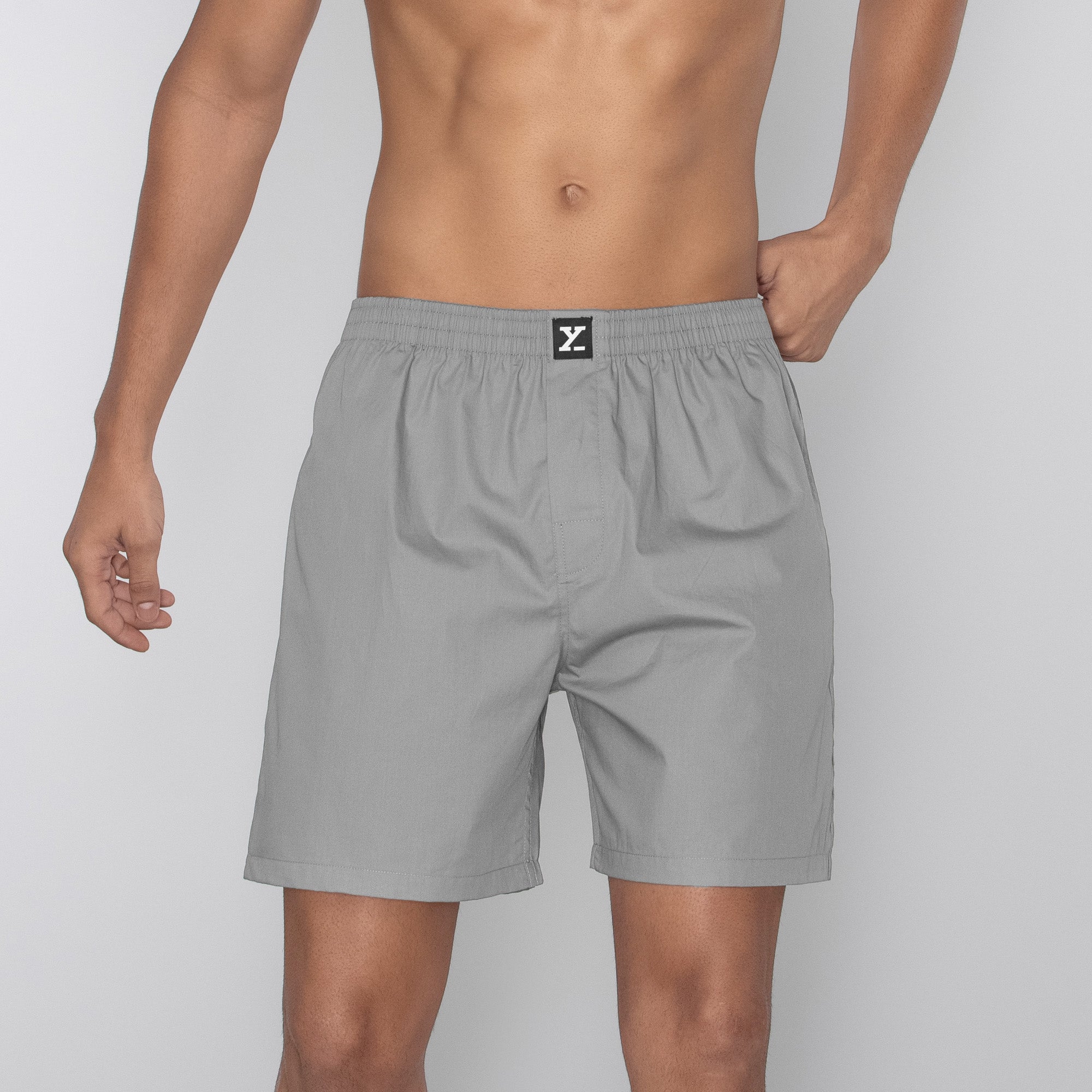 Pace Super Combed Cotton Boxer Shorts For Men Ash Grey - XYXX Mens Apparels