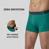 Traq Silver Cotton Trunks Aqua Green