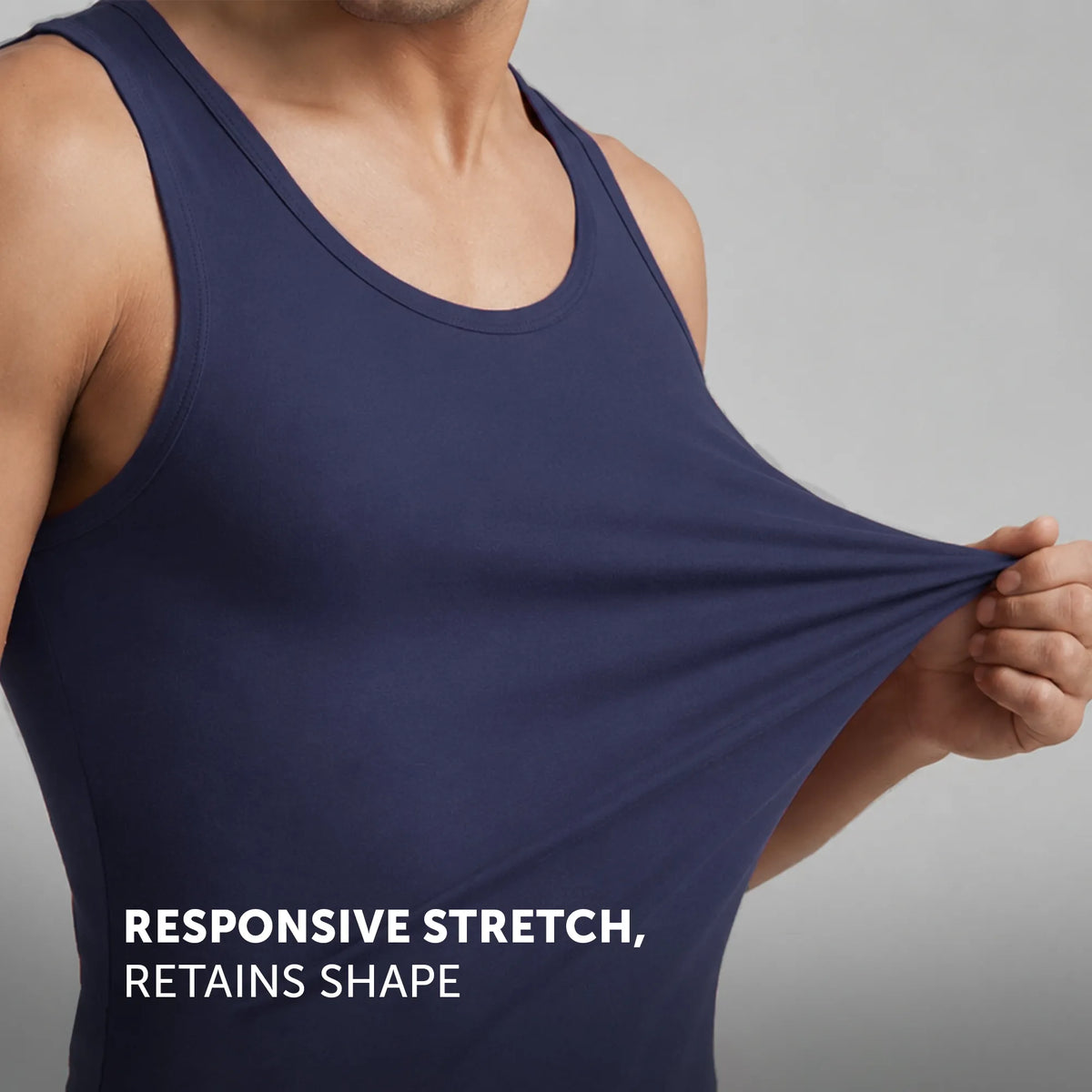 Ace Modal-Cotton Vest Midnight Blue
