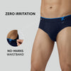 Traq Silver Cotton Briefs Midnight Blue