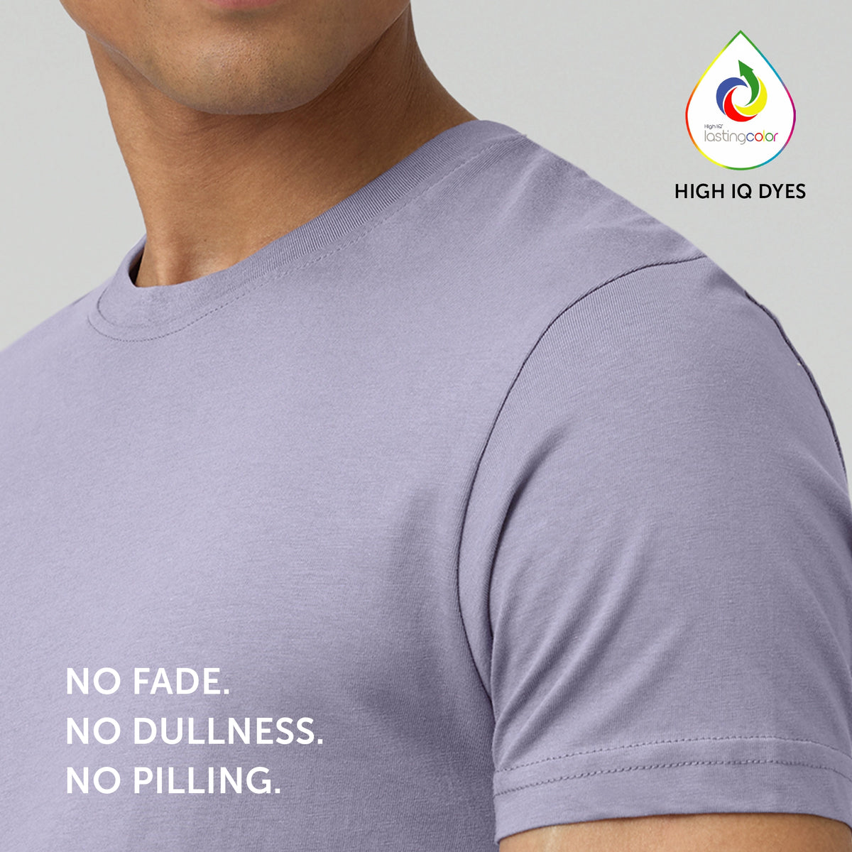 Pace Combed Cotton T-shirts Misty Lilac