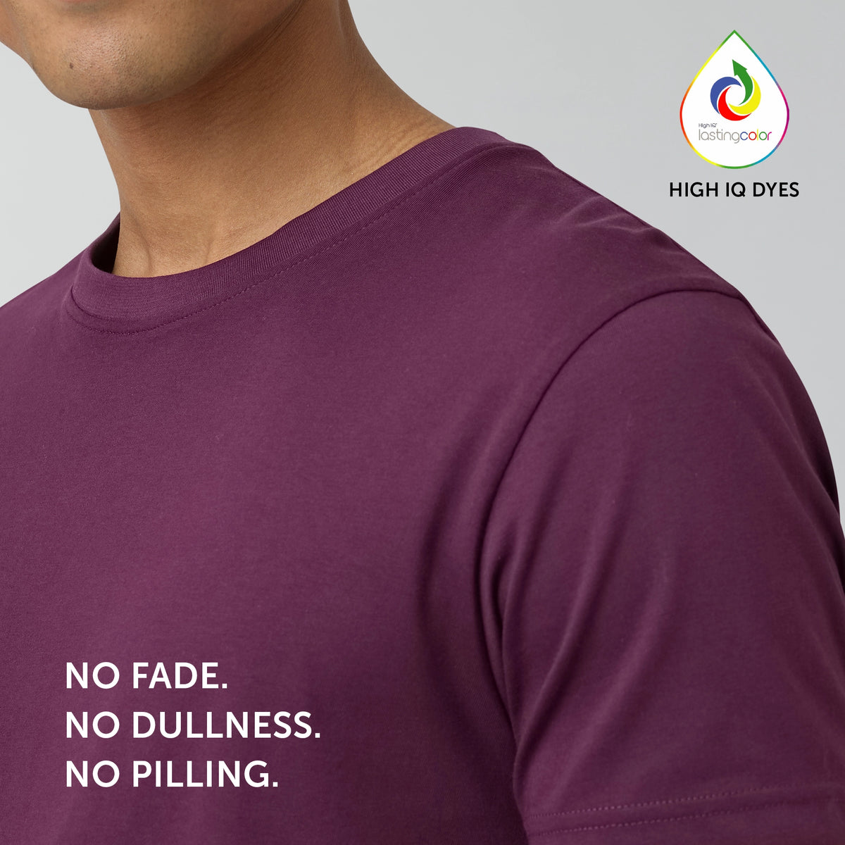 Pace Combed Cotton T-shirts Plum Red