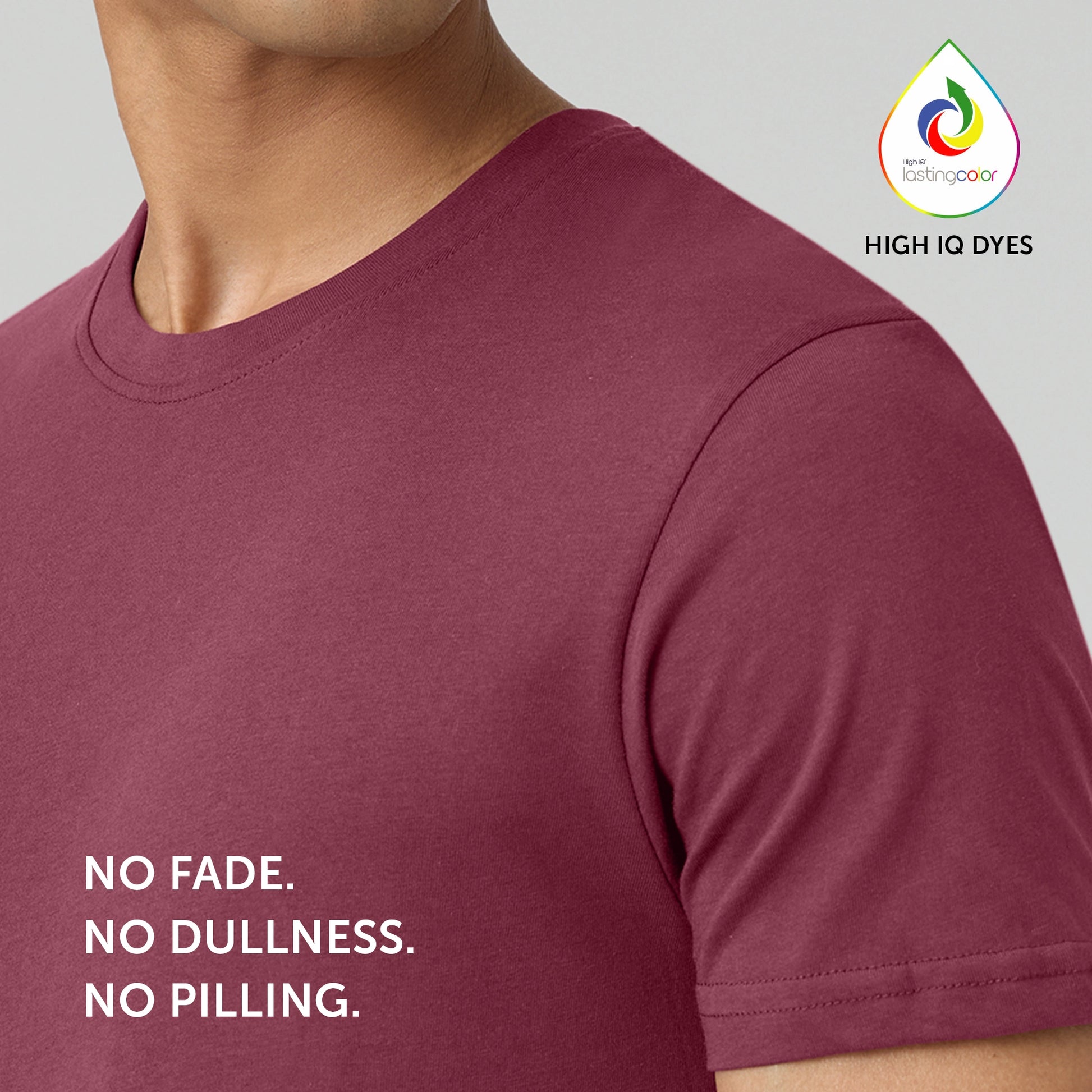 Pace Combed Cotton T-shirts Merlot Maroon
