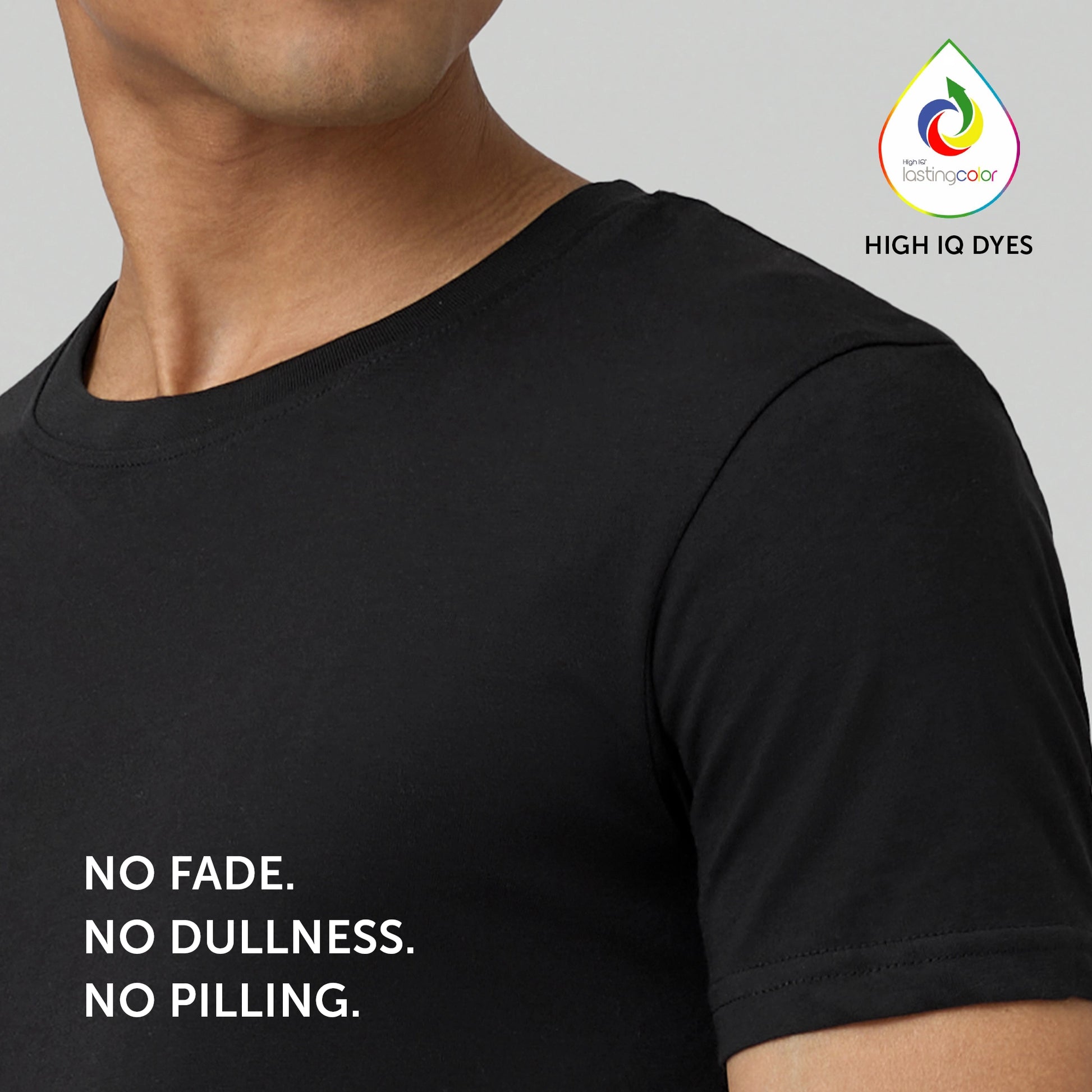 Pace Combed Cotton T-shirts Pitch Black