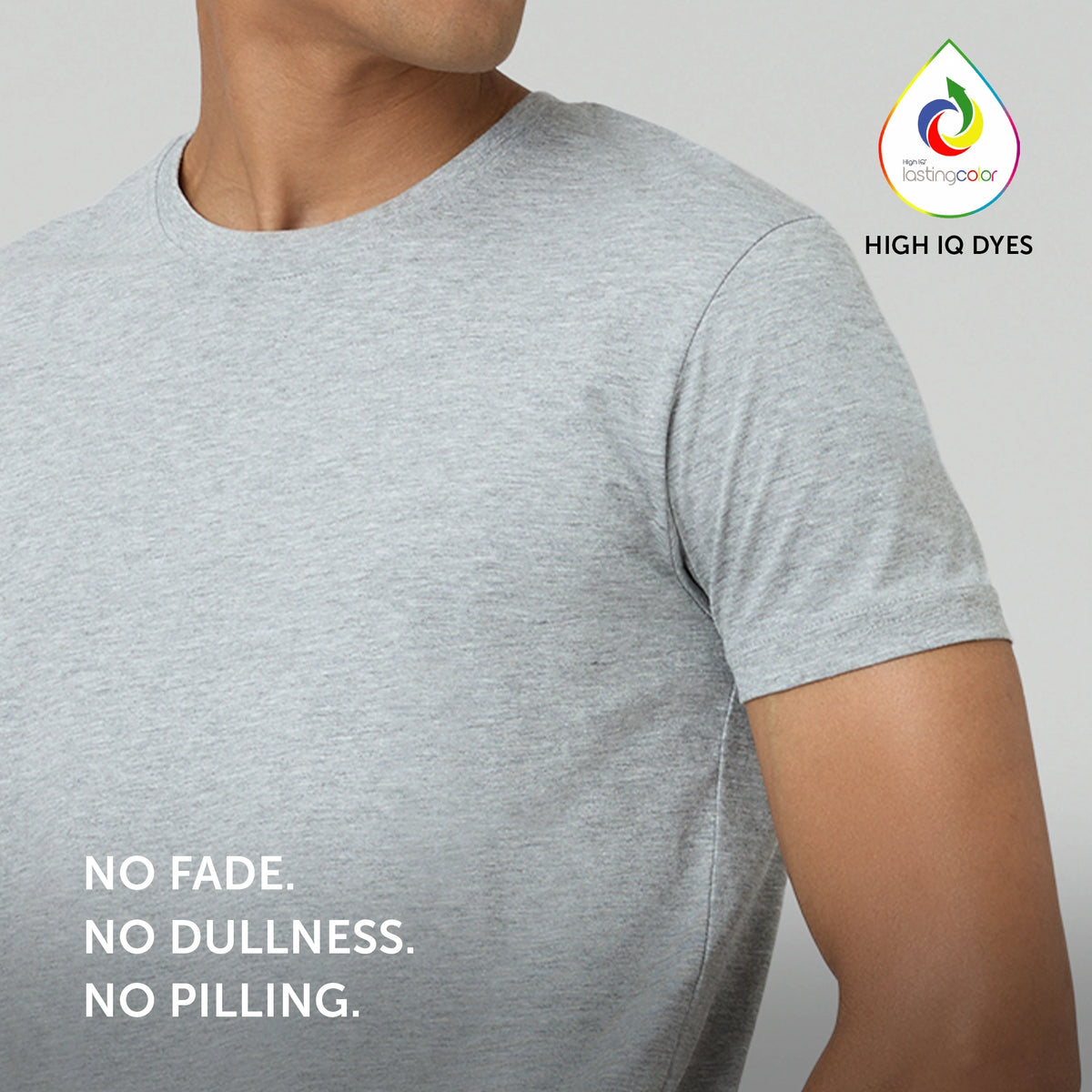 Pace Combed Cotton T-shirts Frost Grey