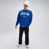 Crew Oversized Round Neck Sweatshirt - Campus Blue