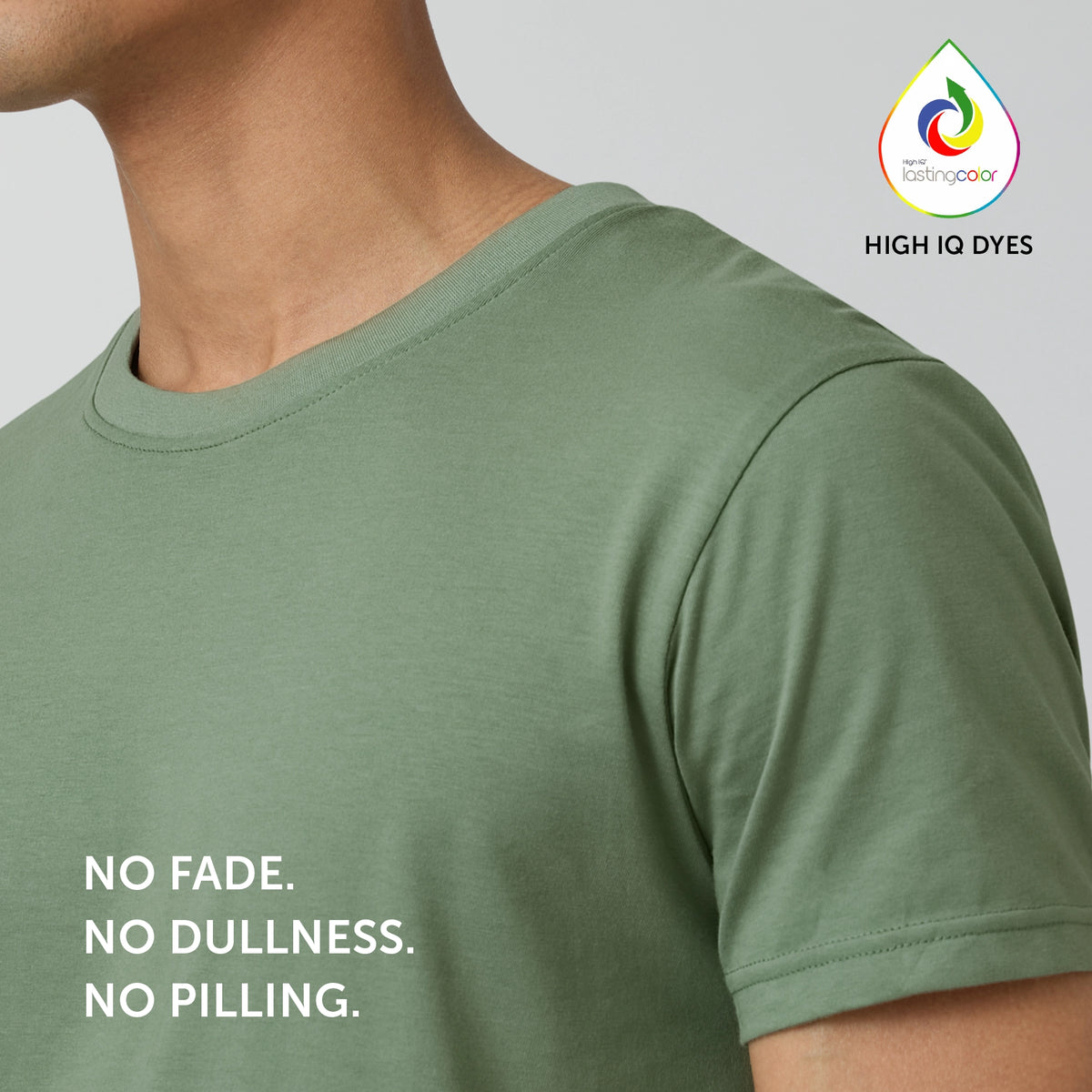 Pace Combed Cotton T-shirts Sage Green